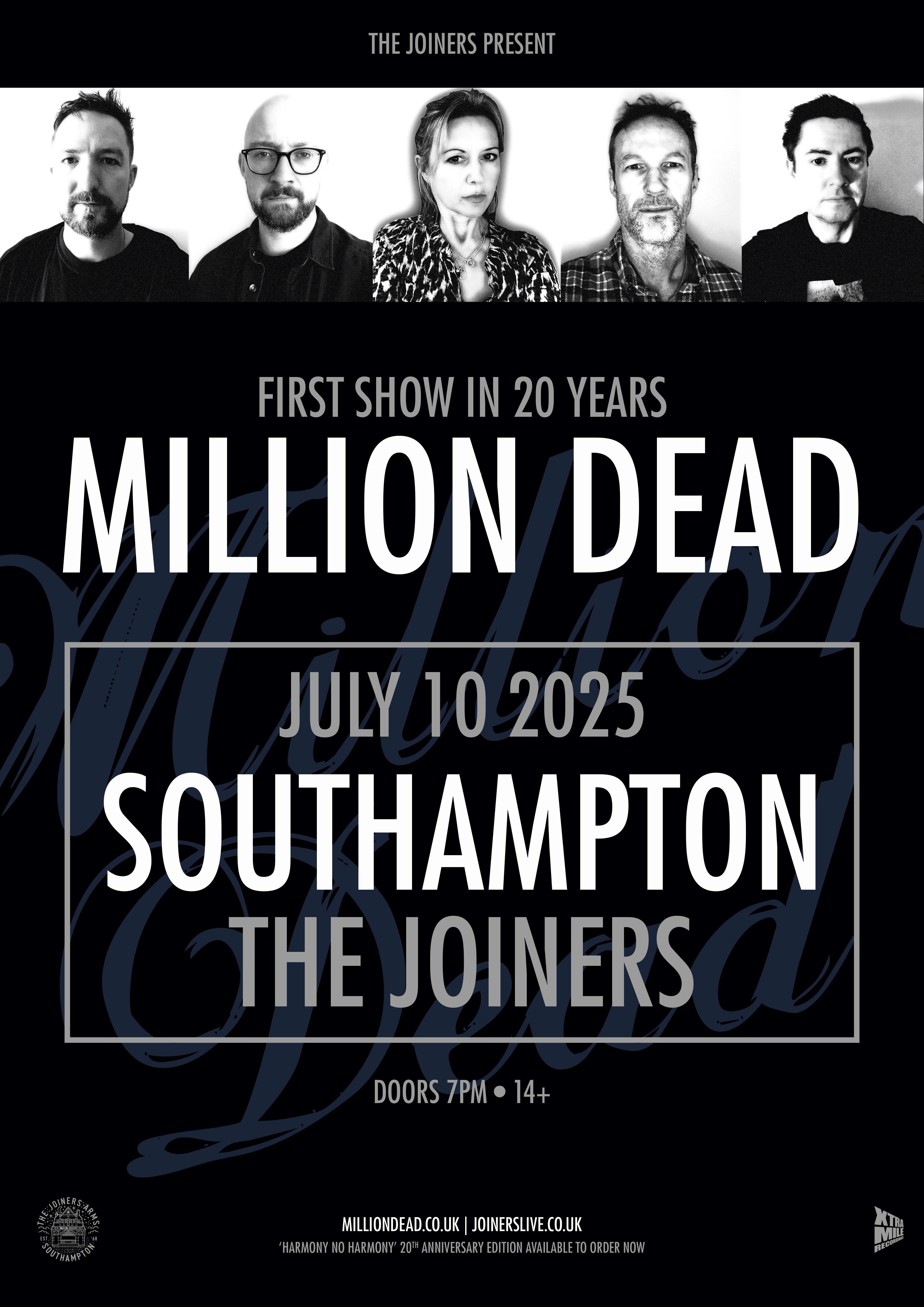 MILLION DEAD (FIRST SHOW IN 20 YEARS)